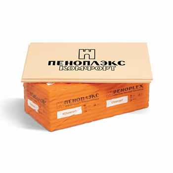картинка Пеноплэкс КОМФОРТ/СТЕНА 30*585*1185мм (S9м²/уп, 13шт/уп) магазин Румлес являющийся официальным дистрибьютором в России  картинка Пеноплэкс КОМФОРТ/СТЕНА 30*585*1185мм (S9м²/уп, 13шт/уп) от магазина Румлес