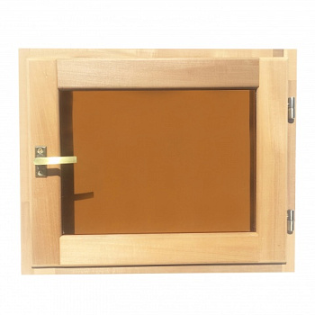 картинка Форточка банная термолипа 400*500мм (тонированное стекло, комплект фурнитуры) от магазина Румлес