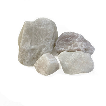 картинка Камни белый кварцит обвалованный Горячий лед (ведро 20кг) от магазина Румлес