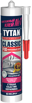 картинка Монтажный каучуковый клей прозрачный Tytan Proffessional Classic Fix 310мл от магазина Румлес