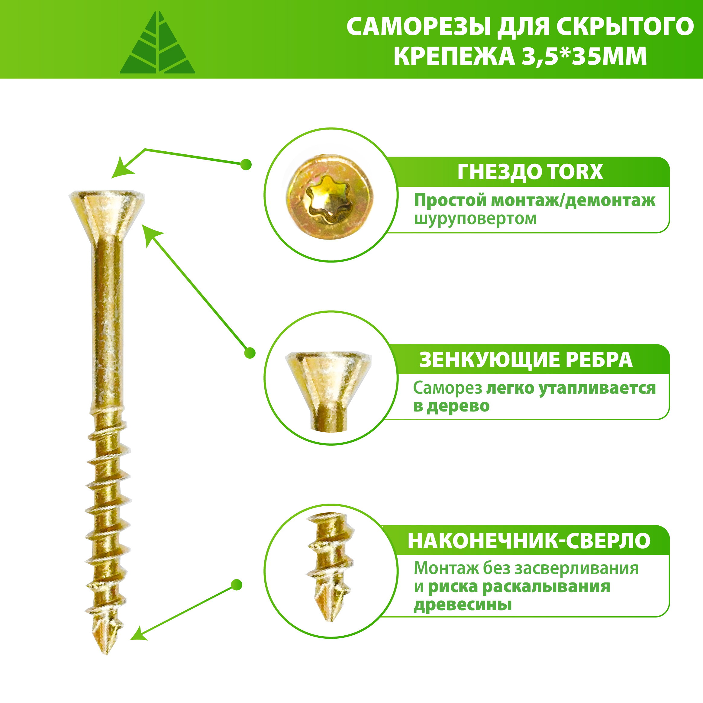 Саморезы для стола