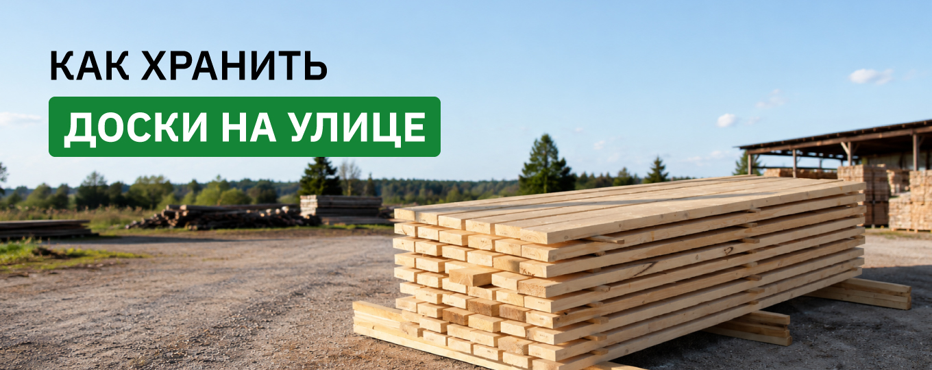 Как хранить доски на улице