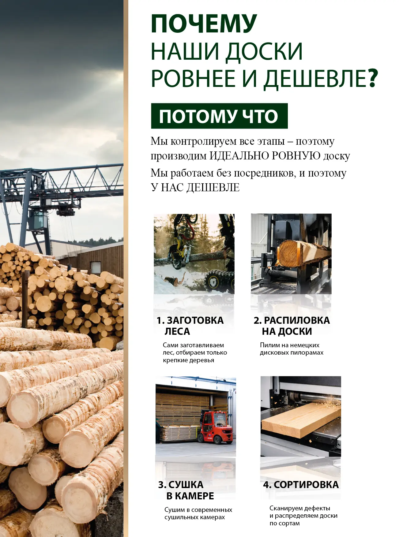 Доски собственного производства