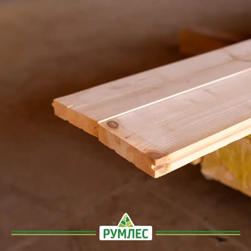 картинка Доска пола шпунтованная ель/сосна 25*115(110)*4000мм сорт АВ от магазина Румлес
