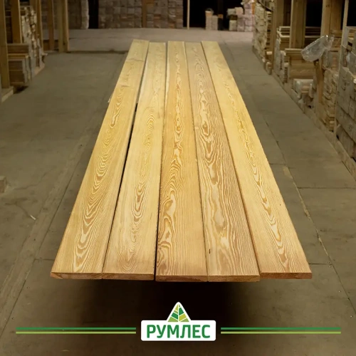 картинка Планкен прямой 20*140*3000мм сорт Прима лиственница от магазина Румлес