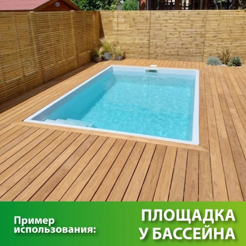 картинка Палубная доска 28*142*6000мм сорт АВ лиственница от магазина Румлес