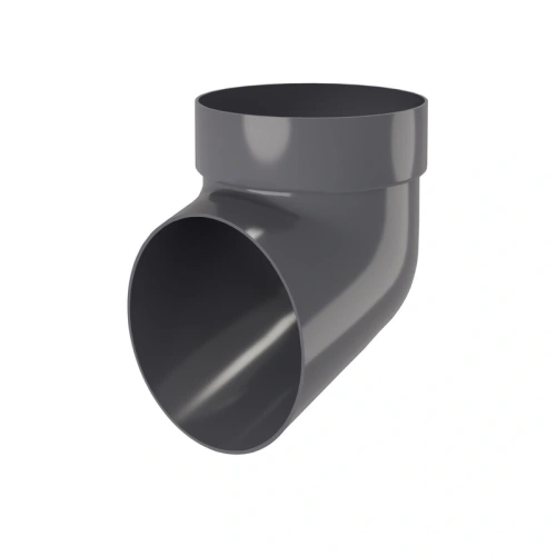 картинка Колено сливное ПВХ 72° графит от магазина Румлес