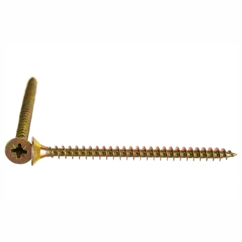 картинка Саморезы универсальные 5*70мм желтый цинк от магазина Румлес