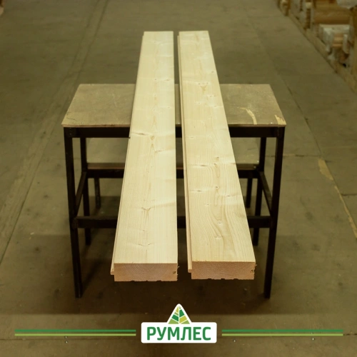 картинка Доска пола шпунтованная ель/сосна 45*145(136)*6000мм сорт АВ от магазина Румлес