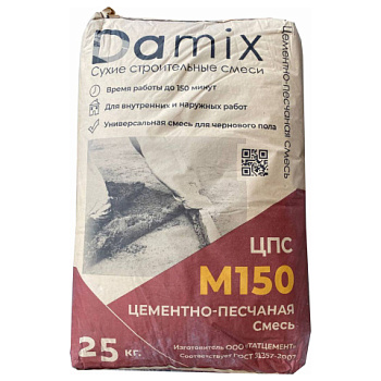 картинка Damix М-150 Смесь цементно-песчаная 25кг от магазина Румлес