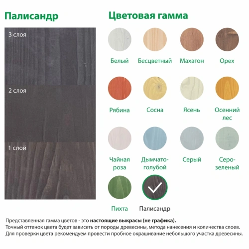 картинка Текстурол ЛАНДШАФТ Палисандр 2.5л полукроющая пропитка-антисептик для древесины от магазина Румлес