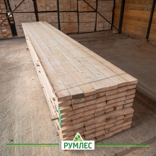 картинка Доска обрезная 50*150*6000мм 1-3 сорт (ГОСТ 8486-86) естественной влажности хвойные породы от магазина Румлес