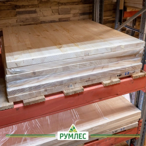 картинка Площадка 40*1000*1000мм Ель/Сосна сорт АВ сращенная от магазина Румлес