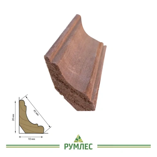 картинка Плинтус термоосина фигурный 45*2400мм сорт А от магазина Румлес
