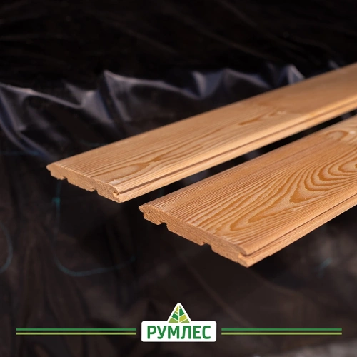картинка Вагонка штиль лиственница 14*120(110)*6000мм сорт Прима сращенная (8шт/уп) от магазина Румлес