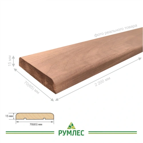 картинка Наличник термолипа плоский 70*2200мм сорт АВ от магазина Румлес