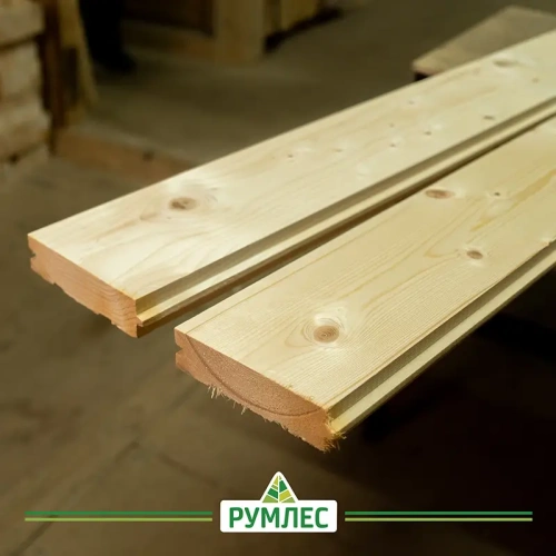 картинка Доска пола шпунтованная ель/сосна 36*145(136)*4000мм сорт АВ Киров от магазина Румлес