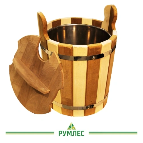 картинка Запарник комбинированный с крышкой и металлической вставкой 8л от магазина Румлес