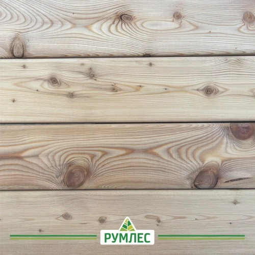 картинка Брусок строганый 45*70*3000мм сорт АВ Лиственница (с фаской R3 на углах) от магазина Румлес