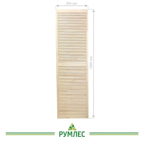 картинка Дверь жалюзийная 594*1995мм сосна сорт Экстра от магазина Румлес