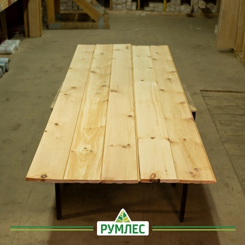 картинка Имитация бруса Кедр сибирский 14*142(135)*3000мм сорт АВ от магазина Румлес