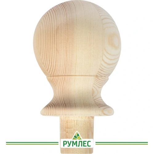 картинка Накладка на столб круглая 80мм Сосна сорт Экстра сращенная от магазина Румлес