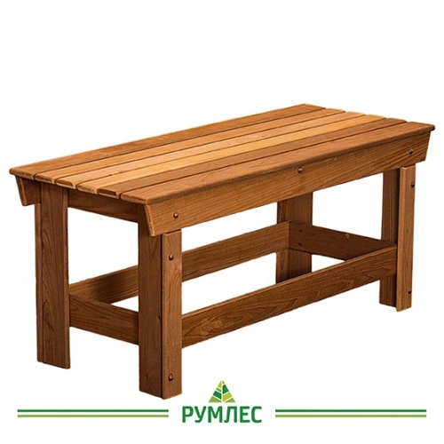 картинка Лавочка термолипа 440*400*1000мм (устойчива к гниению) от магазина Румлес
