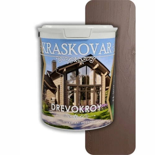 картинка Красковар Антисептик кроющий 2л (RAL 8017 шоколад) от магазина Румлес