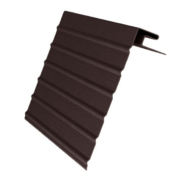 картинка J-фаска (ветровая планка) коричневый 3000мм от магазина Румлес