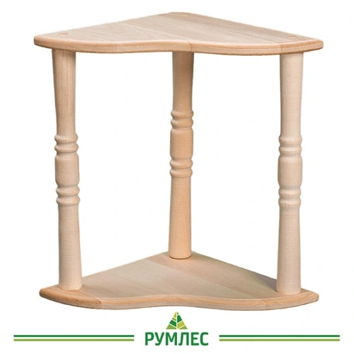 картинка Полка угловая с балясинами 2 яруса от магазина Румлес