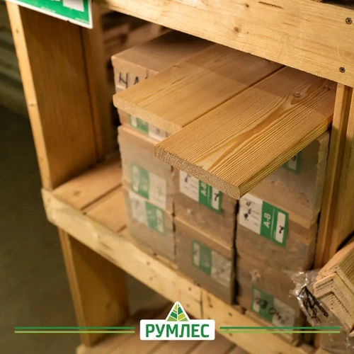 картинка Планкен прямой 20*140*4000мм сорт А лиственница от магазина Румлес