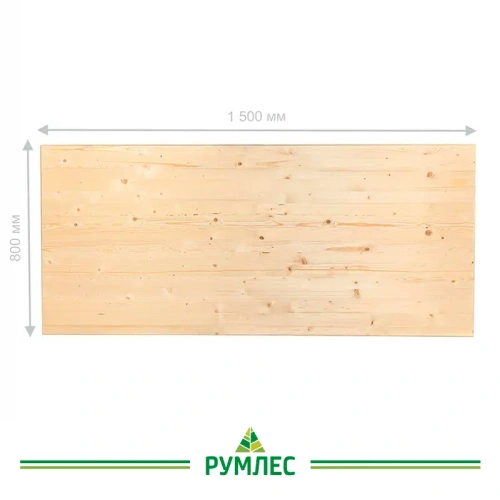 картинка Столешница прямоугольная Сосна  30*800*1500мм сорт АВ от магазина Румлес