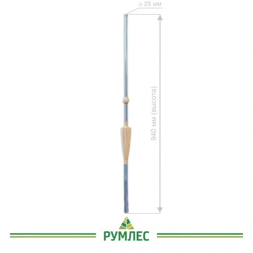 картинка Комбинированная балясина № 7 от магазина Румлес