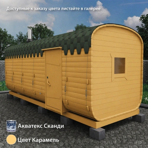 картинка Баня-бочка 6м Три отделения Комплектация ЛЮКС от магазина Румлес