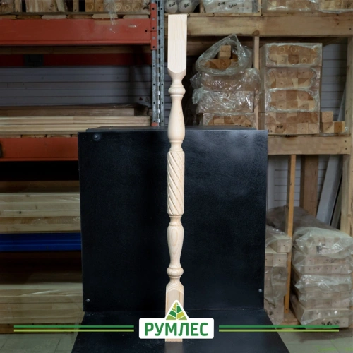 картинка Балясина 60*60*900мм №9 Сосна сорт Экстра сращенная от магазина Румлес