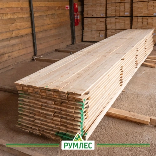 картинка Доска обрезная 25*100*6000мм 1-3 сорт (ГОСТ 8486-86) естественной влажности хвойные породы от магазина Румлес