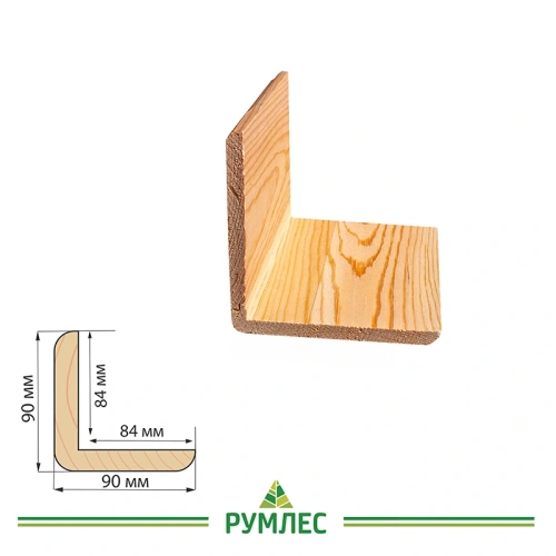 картинка Угол наружный сосна 90*90*3000мм сорт Экстра сращенный от магазина Румлес
