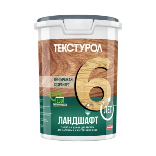 картинка Текстурол ЛАНДШАФТ Орех 0.9 л полукроющая пропитка-антисептик для древесины от магазина Румлес