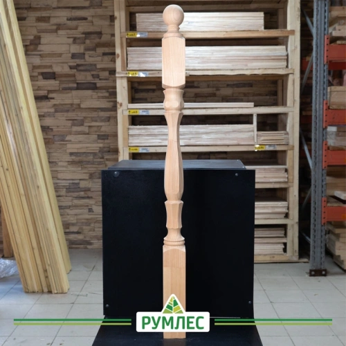 картинка Столб начальный 80*80*1200мм №13 Сосна сорт Экстра сращенный от магазина Румлес