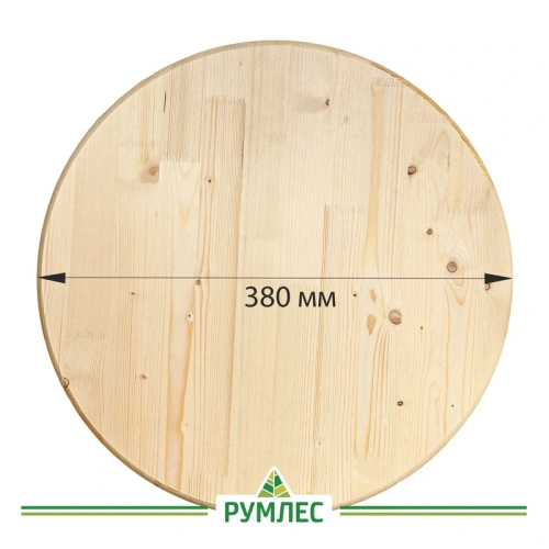 картинка Столешница круглая хвоя d-380мм сорт АВ от магазина Румлес