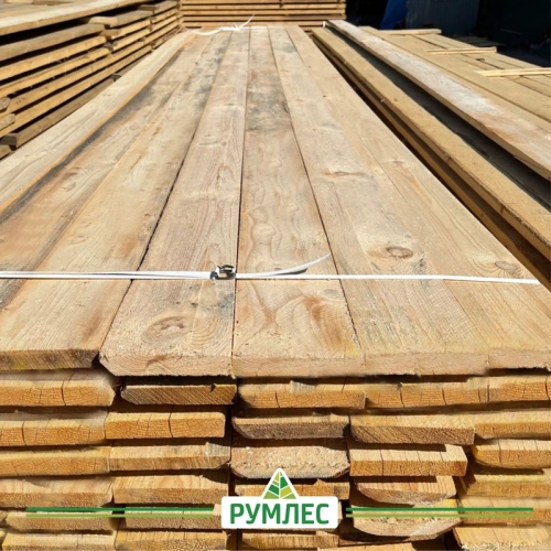 картинка Доска обрезная 25*200*6000 ТУ 3-4 сорт естественной влажности хвойные породы от магазина Румлес