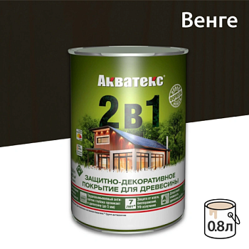 картинка Защитно-декоративный состав Акватекс Венге 0.8л от магазина Румлес