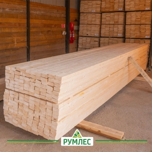 картинка Доска обрезная камерной сушки 50*100*6000мм Отборная 1 сорт Ель 100% дисковый распил (10-15%) от магазина Румлес