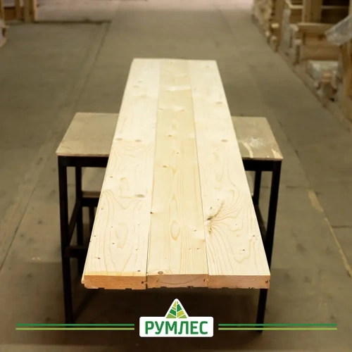картинка Доска пола шпунтованная ель/сосна 36*145(136)*4000мм сорт АВ Киров от магазина Румлес