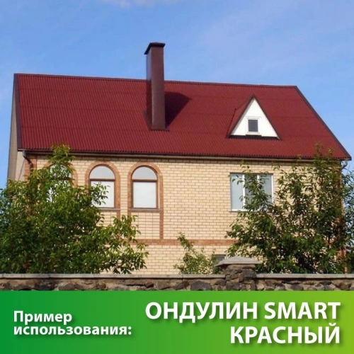 картинка Ондулин SMART красный 1,95*0,95м от магазина Румлес