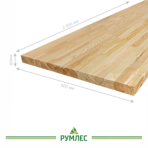 картинка Площадка 40*800*2000мм Сосна сорт Экстра сращенная от магазина Румлес