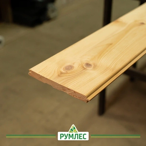 картинка Имитация бруса Кедр сибирский 14*142(135)*3000мм сорт АВ от магазина Румлес