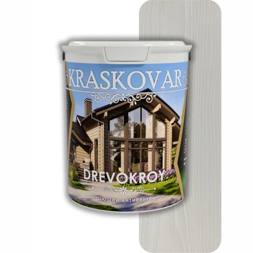 картинка Красковар Антисептик кроющий 0,9л (RAL 9003 сигнальный белый) от магазина Румлес