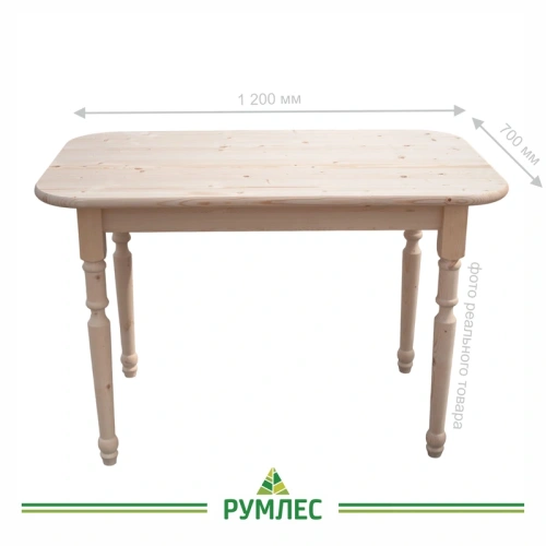картинка Комплект для сборки. Стол овальный 700*1200мм Массив сосны сорт АВ от магазина Румлес