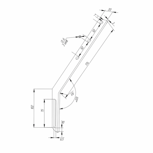 картинка Удлинитель кронштейна желоба металлический от магазина Румлес